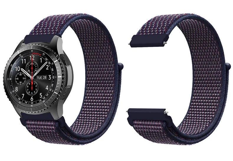 Laforuta 22 мм Noylon ремешок для samsung gear S3 Frontier gear S3 классические Galaxy часы 46 мм ремешок быстросъемный спортивный ремешок