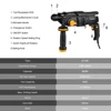 DEKO GJ180/GJ181 220V 26mm 4300/min Impact Rate 4 Functions AC Electric Rotary Hammer Drill with Accessories and BMC Box ► Photo 3/5