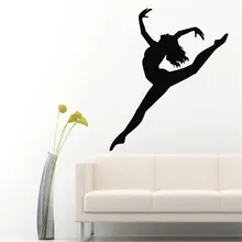 Dancer Wall Decals Girl Gymnast Sport Gymnastics Home Interior Gym Art Vinyl Decal Sticker Kids Nursery Baby Room Decor