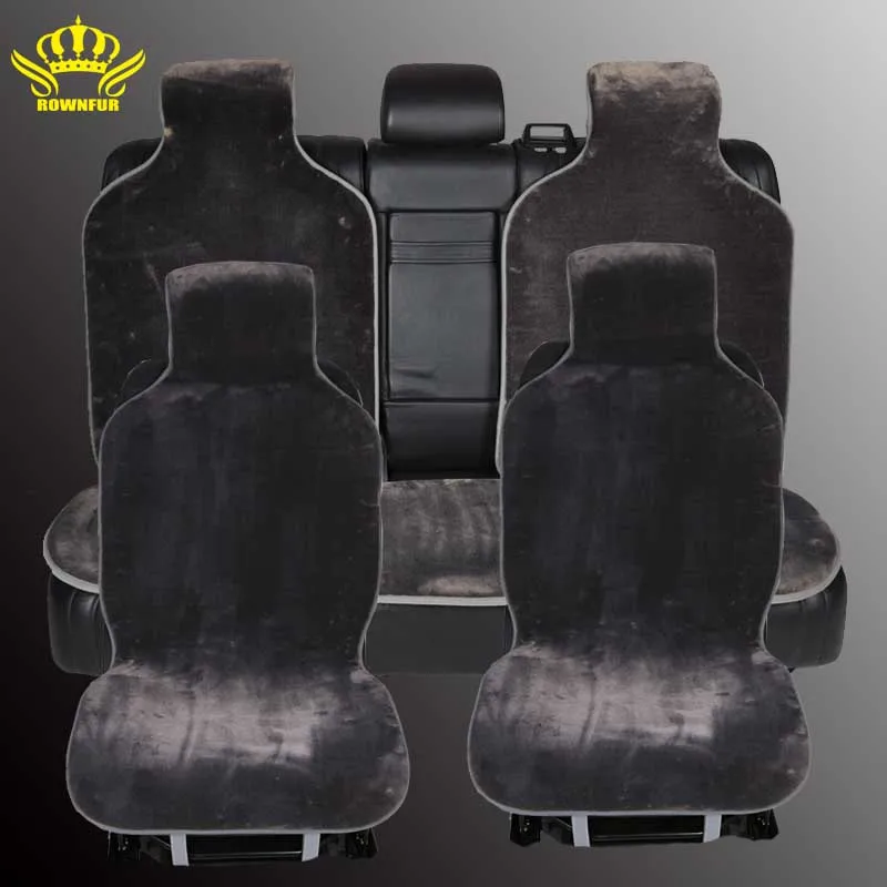 car seat covers set  Gray  faux fur cute covers for car  interior accessories cushion styling winter new plush car pad seat i022