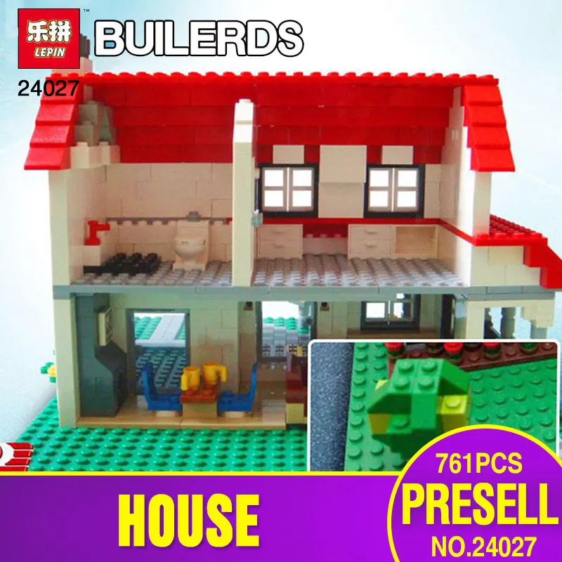 

Lepin 24027 761Pcs Genuine Building Series The American Style House Set children Educational Building Blocks Bricks Toys 4956
