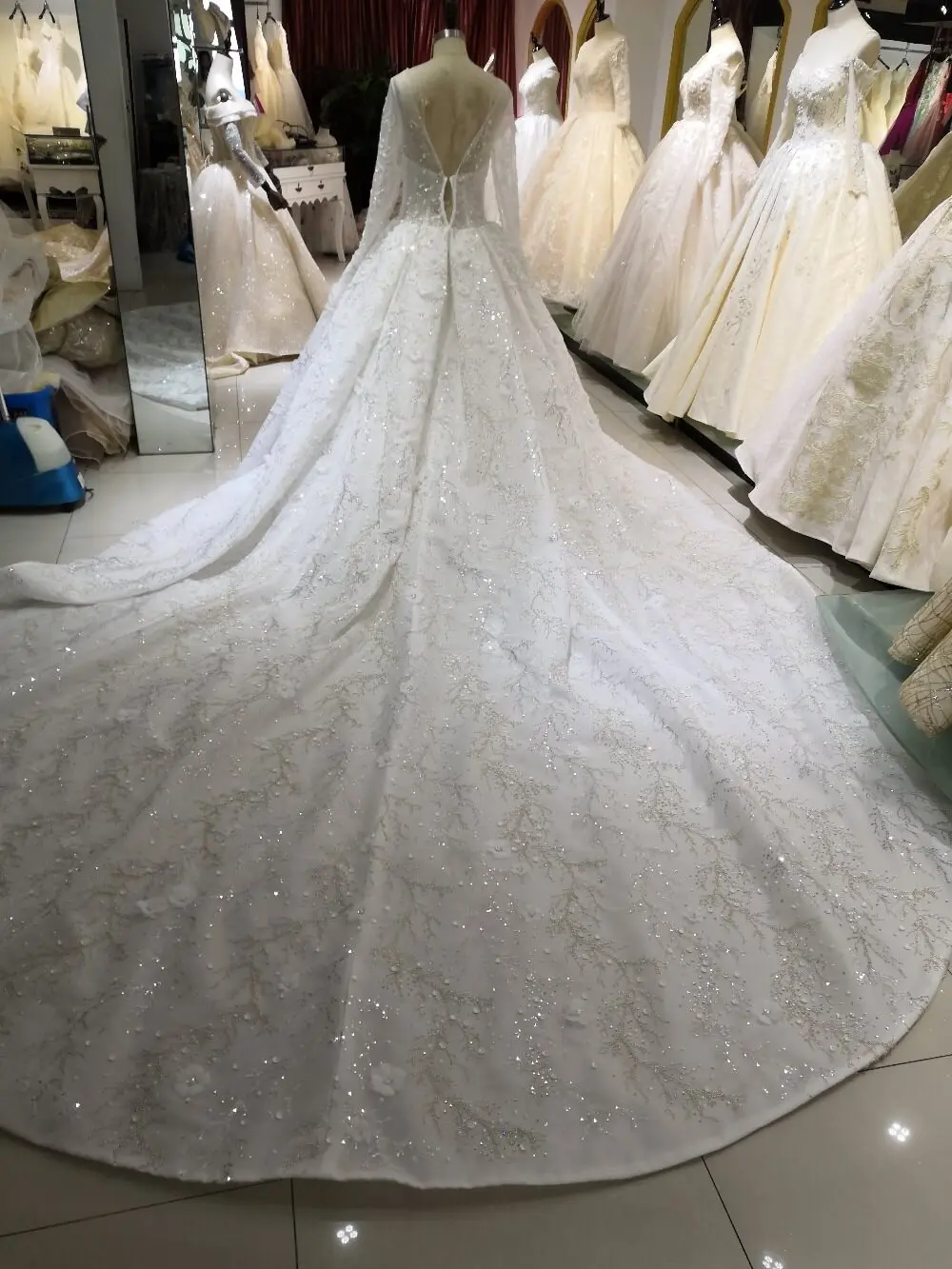 Vestidos De Novia 2020 арабское роскошное вышитое бисером кружевное свадебное платье с