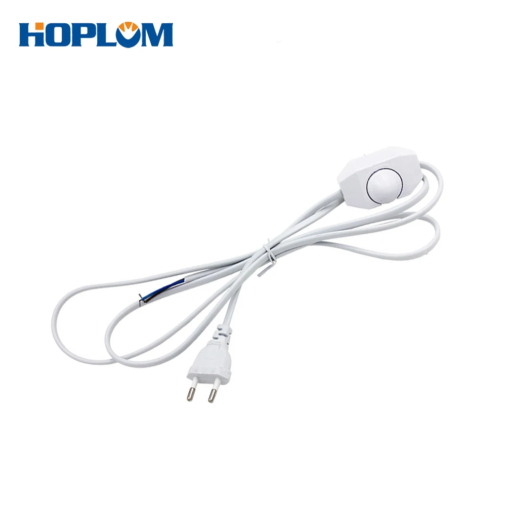 1.8m Light Dimmer Line Cord Light Switching Button LED Cable EU / US Plug photo