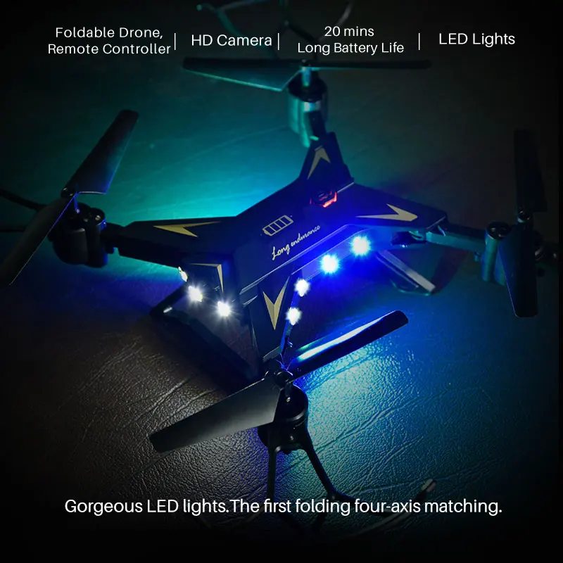 Wifi FPV 500W 1080P 120 FOV широкоугольная камера Дрон для селфи складной Радиоуправляемый