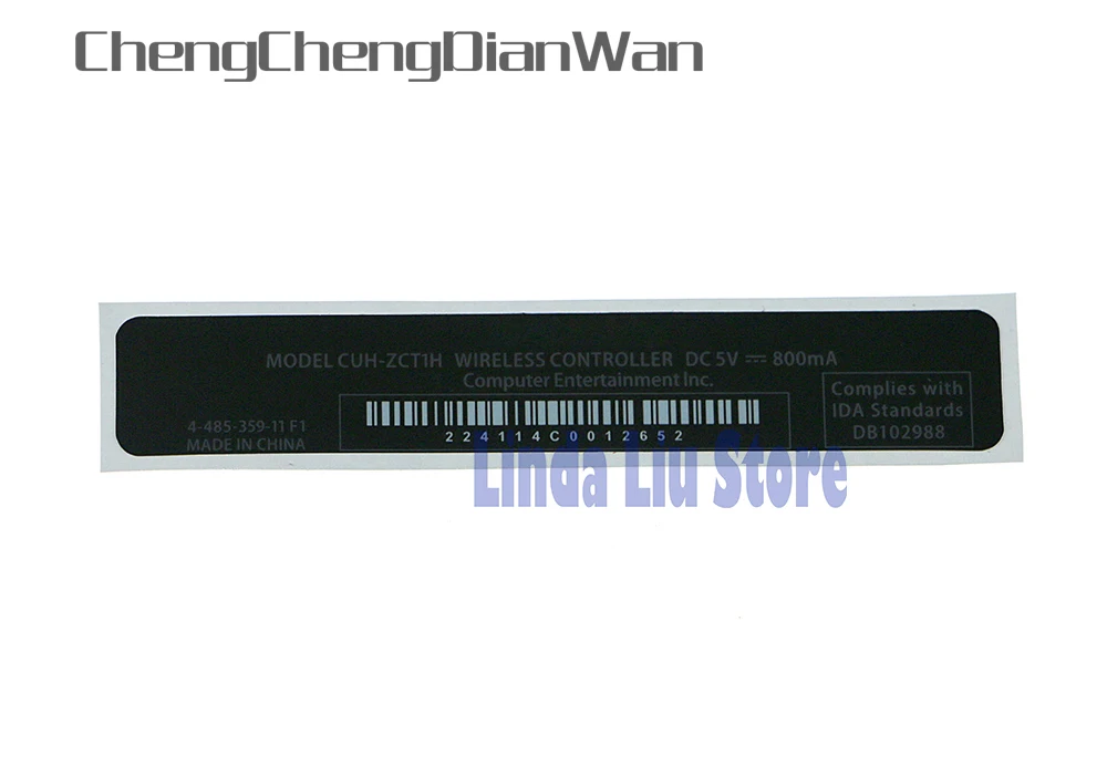 ChengChengDianWan 50 шт. 200 шт. 600 шт./партия Оболочка тонкая черная крышка для задней панели с рисунком этикетки уплотнения для PS4 контроллер этикетка задняя наклейка Сделано в Китае