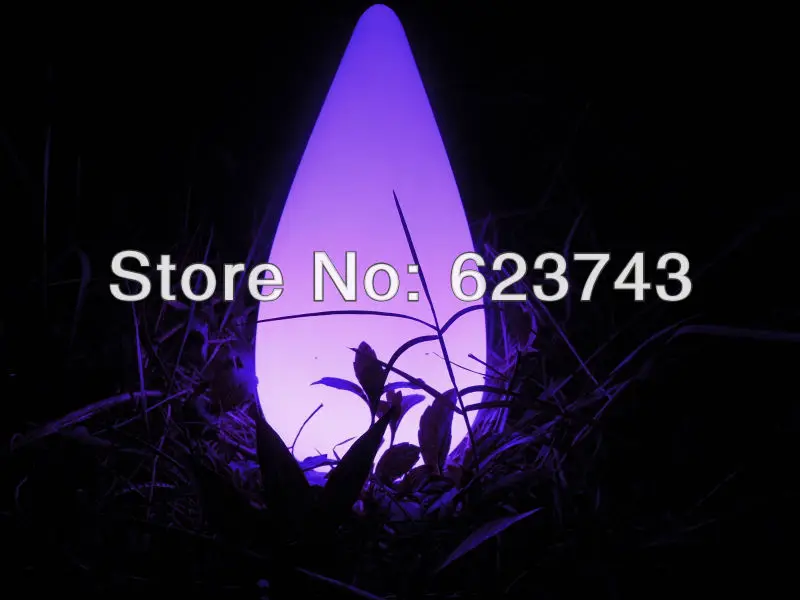 

Free shipping 16 Colors Colorful LED Cone lamp Break-resistant,rechargeable led Water Drop lamp waterproof Pool Light cordless