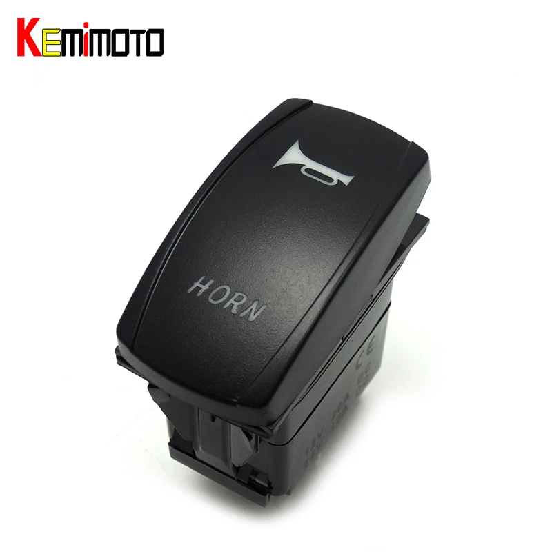 

KEMiMOTO BLUE HORN LED Rocker Laser Switch Illuminated Winch IN OUT Switch UTV For Polaris Ranger 900 800 RZR RZR4 1000 900