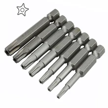 1/4 дюймов Магнитная звездообразная головка отвертка Биты Pentalobe электрическая отвертка бит ручные инструменты 25 мм длина T10-T40