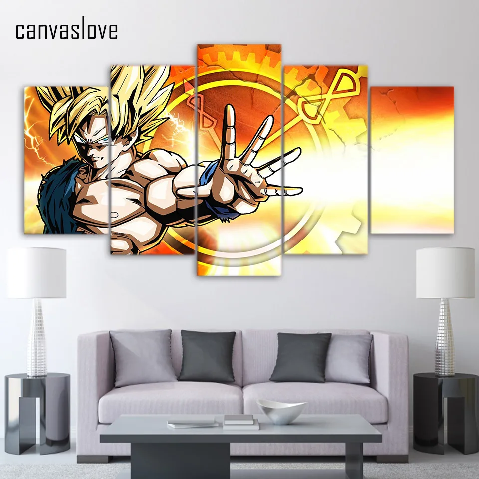 HD Printed dragon ball z Painting Canvas Print room decor print poster