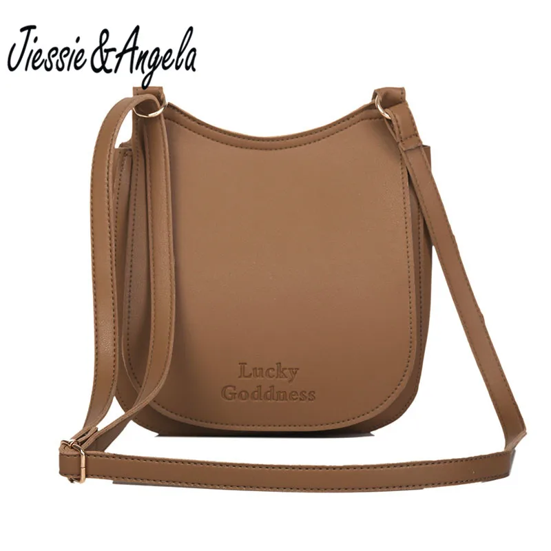 

Jiessie&Angela New Brand Women Messenger Bags Vintage Handbags Ladies PU Leather Crossbody Shoulder Bag