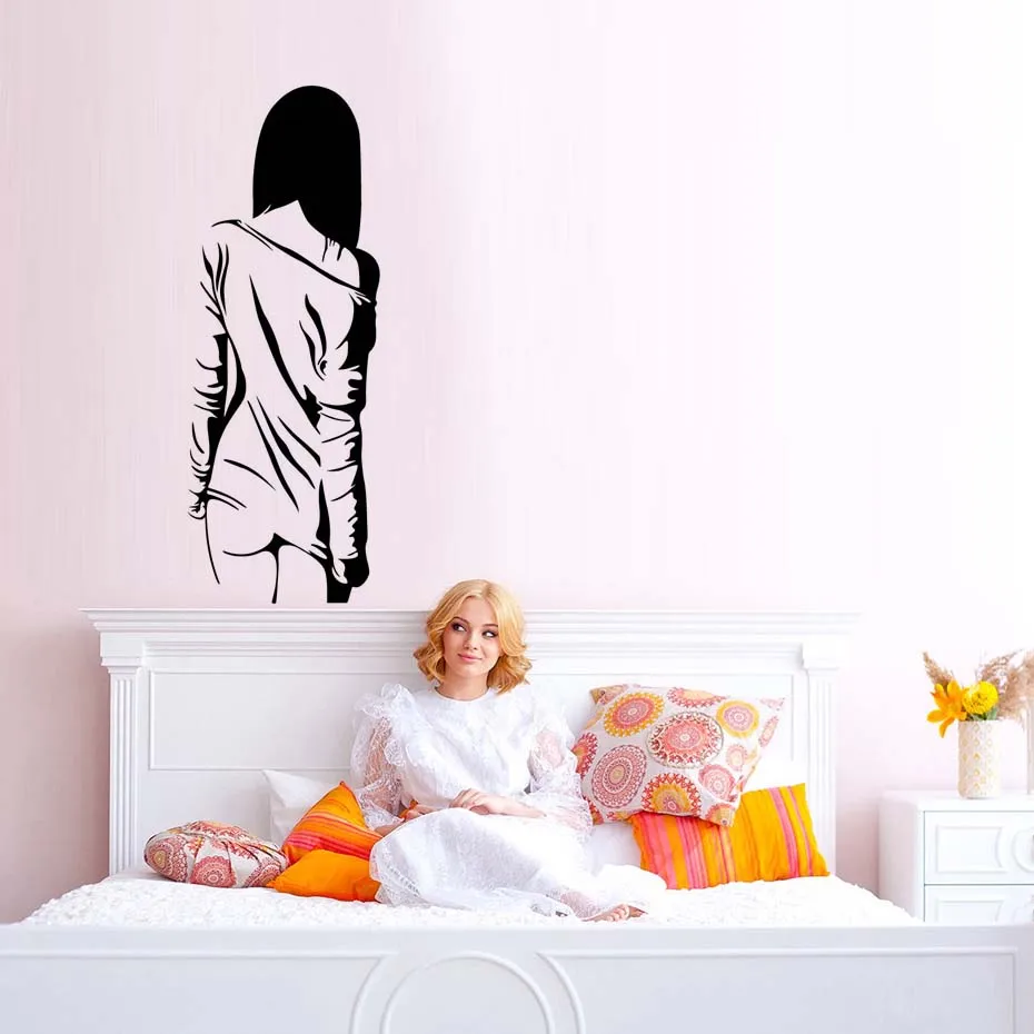 Naked Sexy Women Body Wall Art Decals For Lady Girls Bedroom Vinyl Wall Sticker Removable Wallpaper Home Decor Wall Art Murals (4)