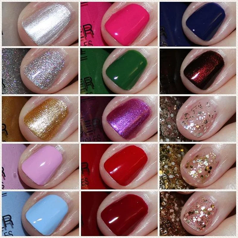 

15ml Holographic Nail Polish Long Lasting Varnish DIY Nail Art Regular Normal Nail Lacquer Matte Polish FIJI Collection