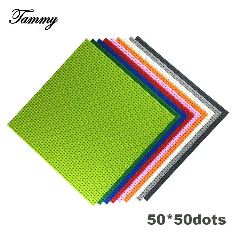 

Bottom board Small Bricks Baseplate Classic 50*50 dots Compatible Legoings Minecrafted Building Blocks Base Plate Board DIY Toys