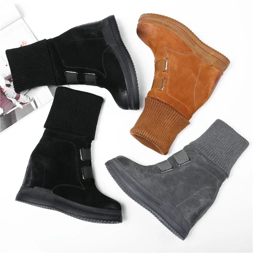 Новые кроссовки; женская обувь из натуральной кожи на танкетке; сапоги для верховой езды на платформе и высоком каблуке; высокие зимние теплые туфли-лодочки; высокие кроссовки с круглым носком