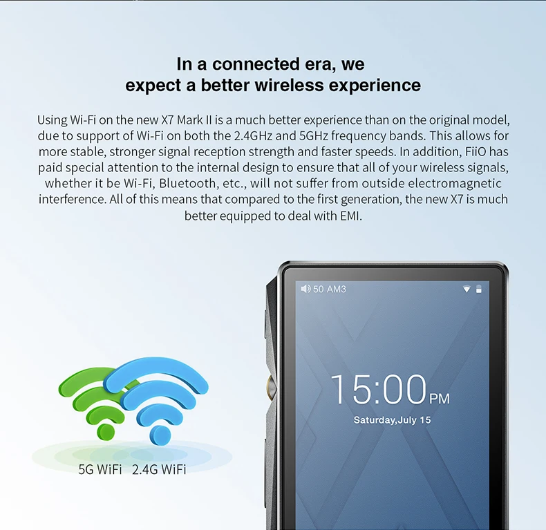 FiiO X7II with Balacned Module AM3A Android-based WIFI Bluetooth 4.1 APTX Lossless DSD Portable Music Player