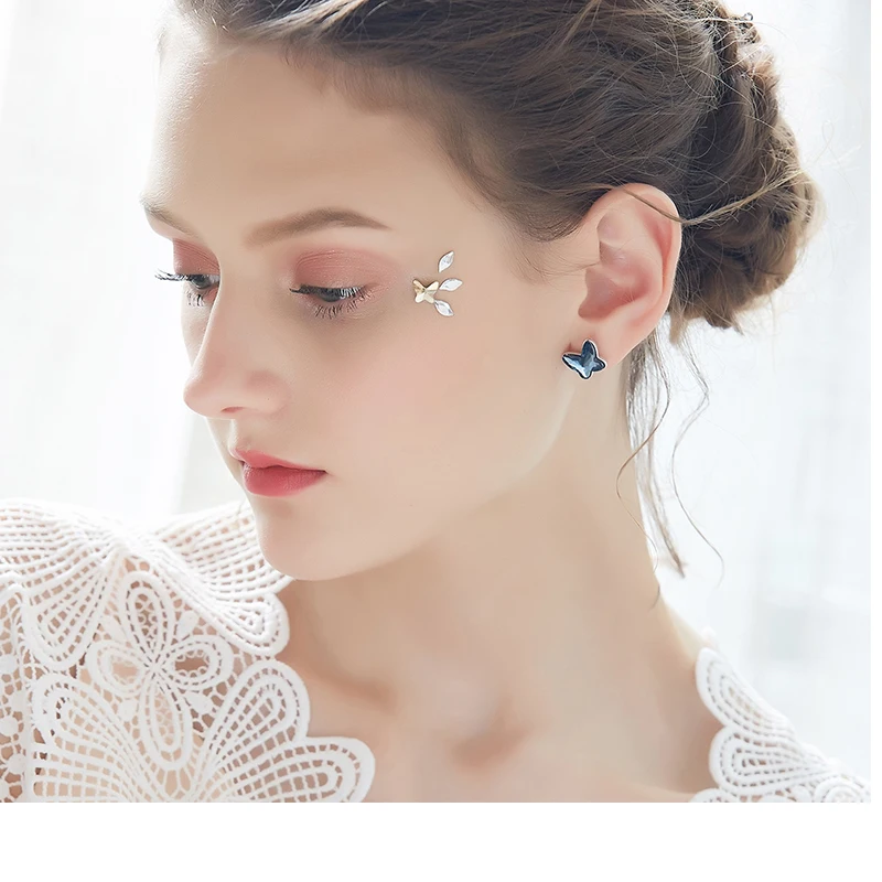 Женские серьги гвоздики из серебра 925 пробы с кристаллами|women earrings crystal|earrings rhinestone