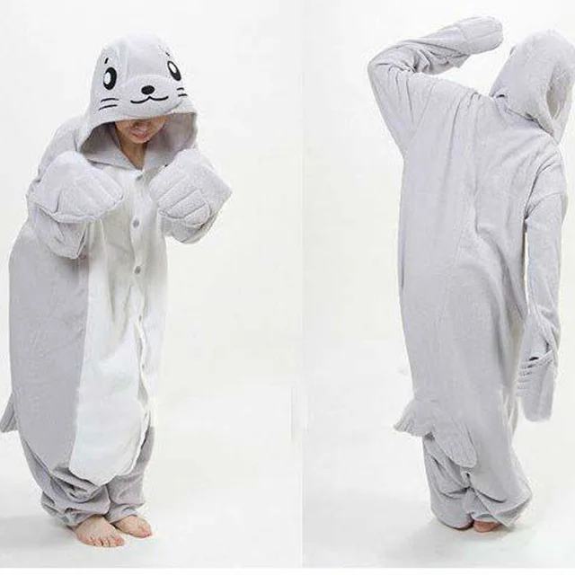 Ashley Furman bon Bekritiseren Onesie Voor Kerstcadeaus Dier Dolfijn Adult Pyjama Animal Pak Pyjama  Nachtkleding Cosplay Halloween Kostuum Maat Sml XL - AliExpress Nieuwigheid  & Speciaal Gebruik