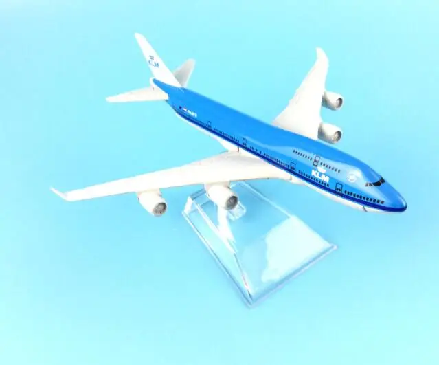 Модель самолета Boeing747 KLM Королевский голландский самолет B747 металлическая модель