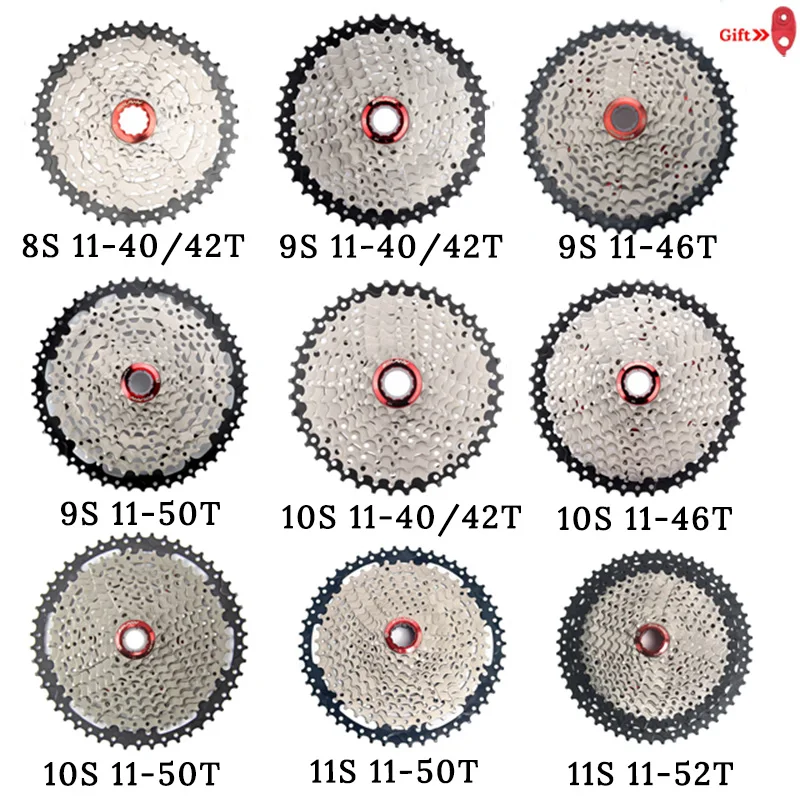 MTB велосипед freewheel 8 9 10 11 скорость 40 42 46 50 т маховик для Shinamo XT SLX Sram Горный велосипед Велоспорт кассеты аксессуары