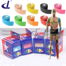 K лента 5 см х 5 м(5 рулонов/Лот) кинезиологическая лента Водонепроницаемая Muscle Tex для баскетбола/футбола/тенниса/бадминтона