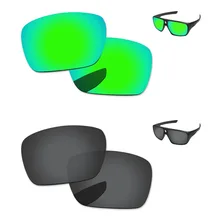 Черный и изумрудно зеленый 2 пары Поляризованные замена оптические стёкла для отправки 1 солнцезащитные очки женщин рамки UVA и UVB