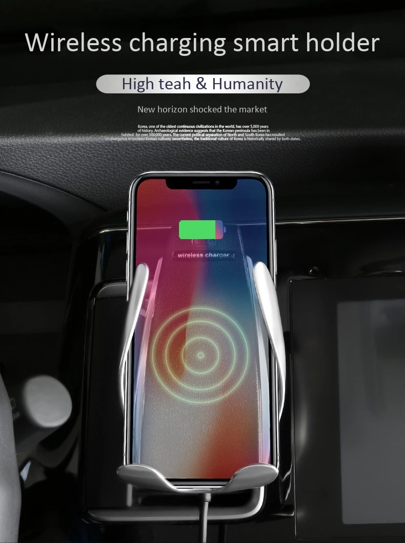 360 Вращение быстрая Беспроводная зарядка Автомобильный держатель для телефона Qi автомобильное беспроводное зарядное устройство для iPhone Xs Max XR X samsung Xiaomi Универсальный