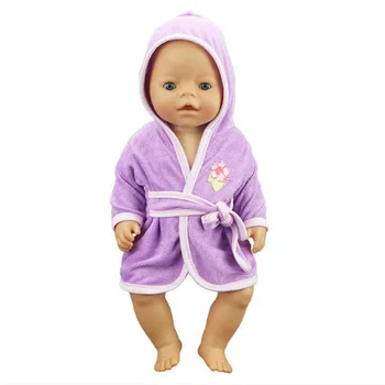

Fit 18 inch 43cm Doll Clothes Accessories Born New Baby Purple doll pajamas Red Star Sunflower Bee Clothes Suit For Baby Gift