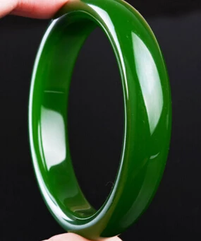 002014 натуральный Hetian зеленый JADE Jasper женский браслет jadeite китайский Изумрудный |