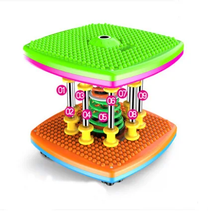 

9 column waist twisting machine body shaping spring dance machine luxury adult weight loss machine twisting music Waist twister