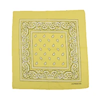 yellow 1 шт. Новинка хлопок хип-хоп банданы для мужчин и женщин повязка платок на голову браслет винтажное карманное полотенце - Цвет: yellow