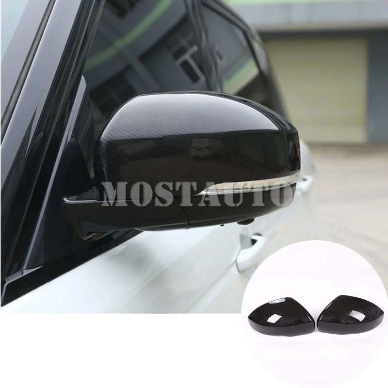 

Carbon Fiber Style Rearview Mirror Cover For Land Rover Discovery 5 L462 2017-2018 2pcs