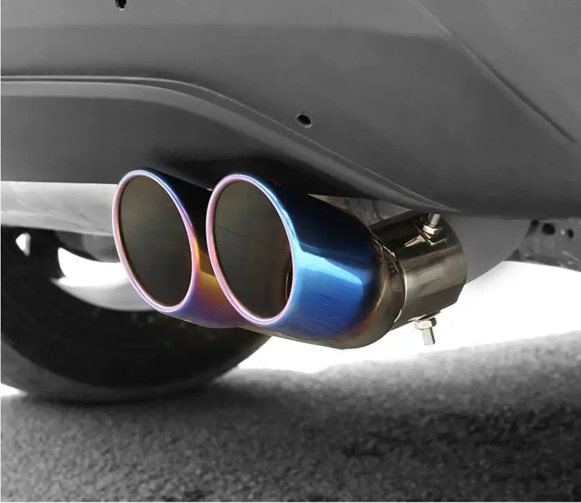 

JINGHANG Car stainless steel Accessories tailpipe exhaust pipe fitting Fit For 17-18 Toyota C-HR CHR 2017 2018