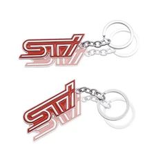 Автомобильный брелок логотип для автомобиля STI металлический брелок для ключей автомобиля-Стайлинг Аксессуары для Subaru XV Legacy Forester Impreza STI WRX
