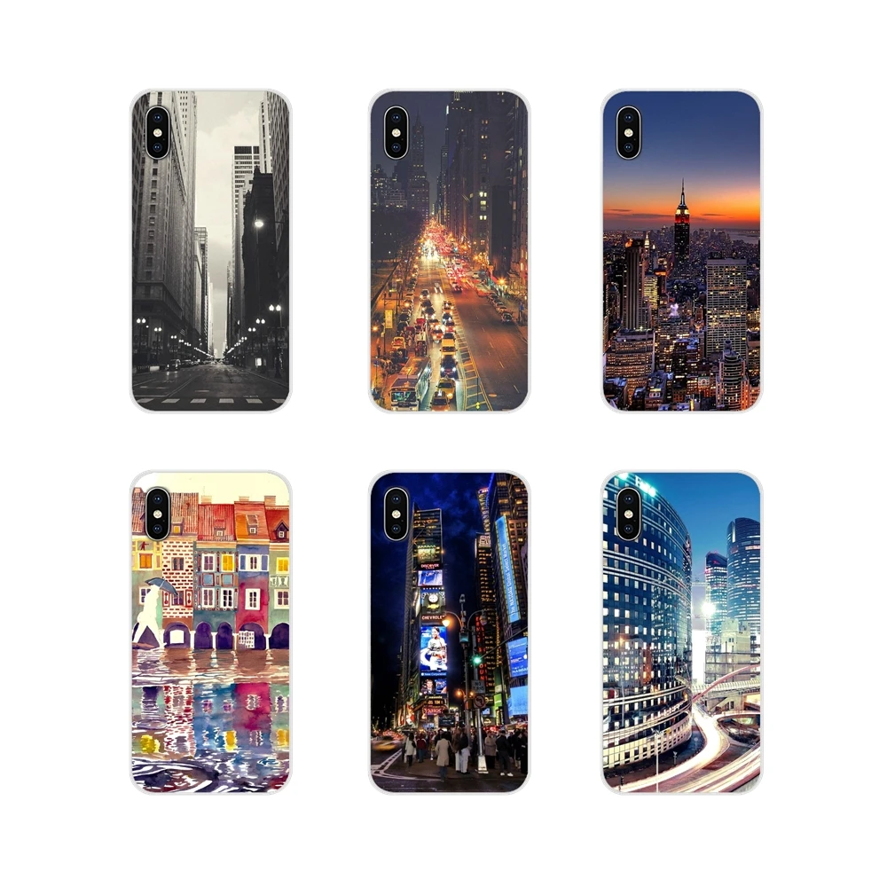 

architectural Chicago PARIS Building Fashion Cases For Huawei Nova 2 3 2i 3i Y6 Y7 Y9 Prime Pro GR3 GR5 2017 2018 2019 Y5II Y6II