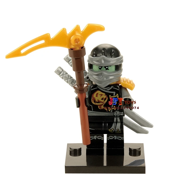 

Single Sale superhero Ninja COLE with Gold building blocks model bricks toys for children brinquedos menino