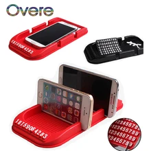Overe 1 компл. парковка карта Anti-коврик телефон стойкой укладки для Renault Megane 3 тряпкой Captur Chevrolet cruze Aveo Captiva