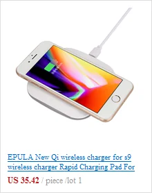 EPULA штепсельная вилка европейского стандарта светодиодный USB AC Быстрый Зарядное устройство адаптер 2 Порты путешествия Зарядное устройство для iPhone 7/7Plus
