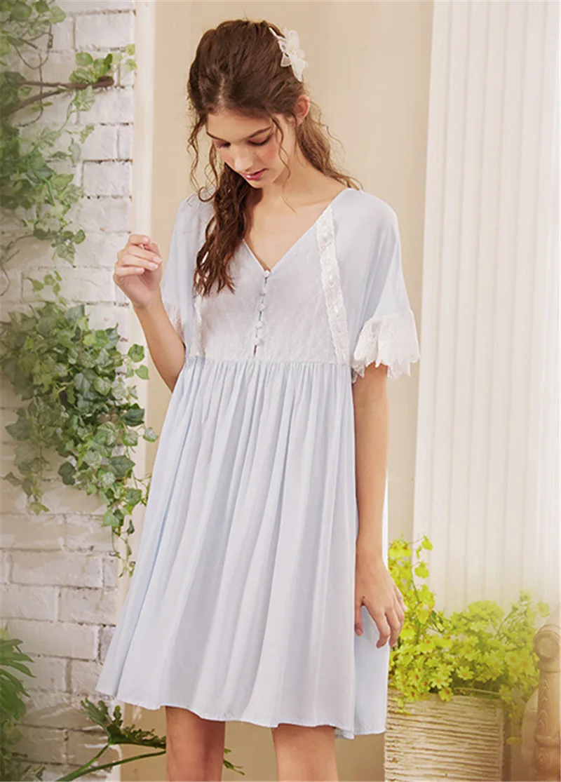 Банный халат, женские хлопковые ночные рубашки, женская ночная одежда, домашнее платье, летняя Пижама для медового месяца, Пижама домашняя одежда T517