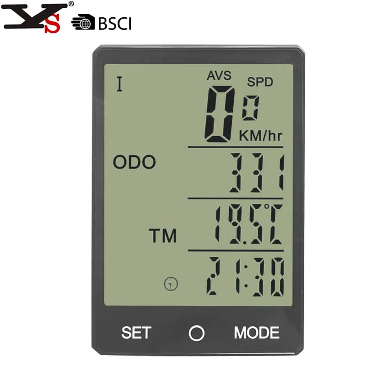 

Wireless Bike Computer Speedometer Odometer Rainproof Cycling Bicycle Computer Bike Measurable temperature Stopwatch
