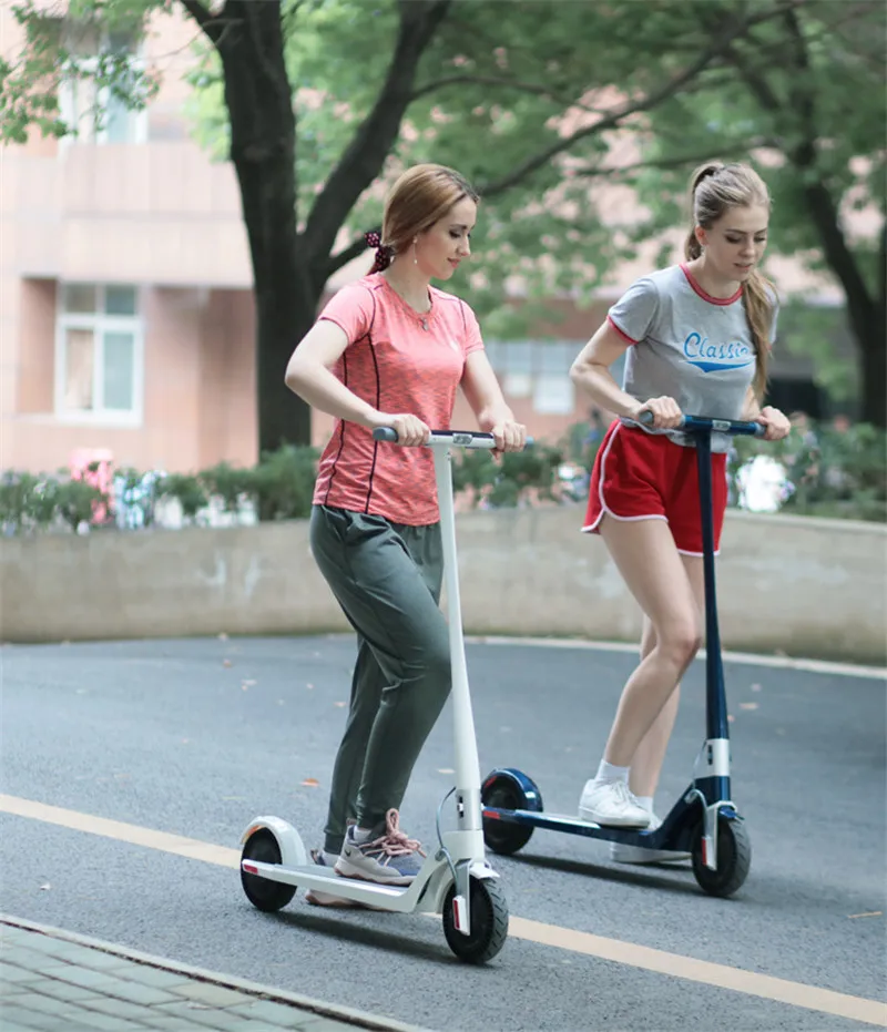 Daibot Foldable Kick Scooter Two Wheel Electric Scooters Double Drive LCD Display 7.5 Inch Portable Electric Scooter For Adult (9)