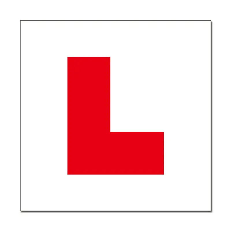 

2Pcs Learner Sticker L Plate Stickers Legal Learner Driver Sticker Self Adhesive