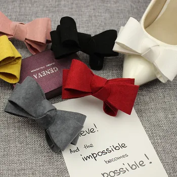 

1Piar Fashion Shoe Decoration Candy Color Bowknot Shoe Clip Buckle Hand-made Shoes Accessories
