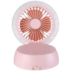 Usb зарядка офисный Настольный портативный Настольный маленький вентилятор грибной свет вентилятор мини Ночной светильник