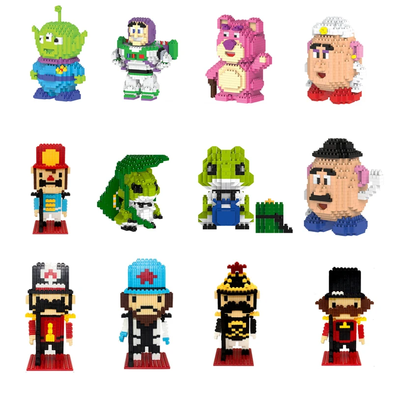 

2018 new kids HC diamond block luigi Mario design toy