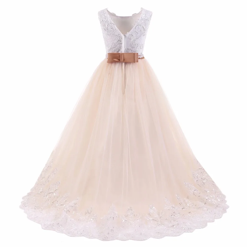 Vestido Flores/Новинка платье с цветочным узором для девочек свадебной вечеринки