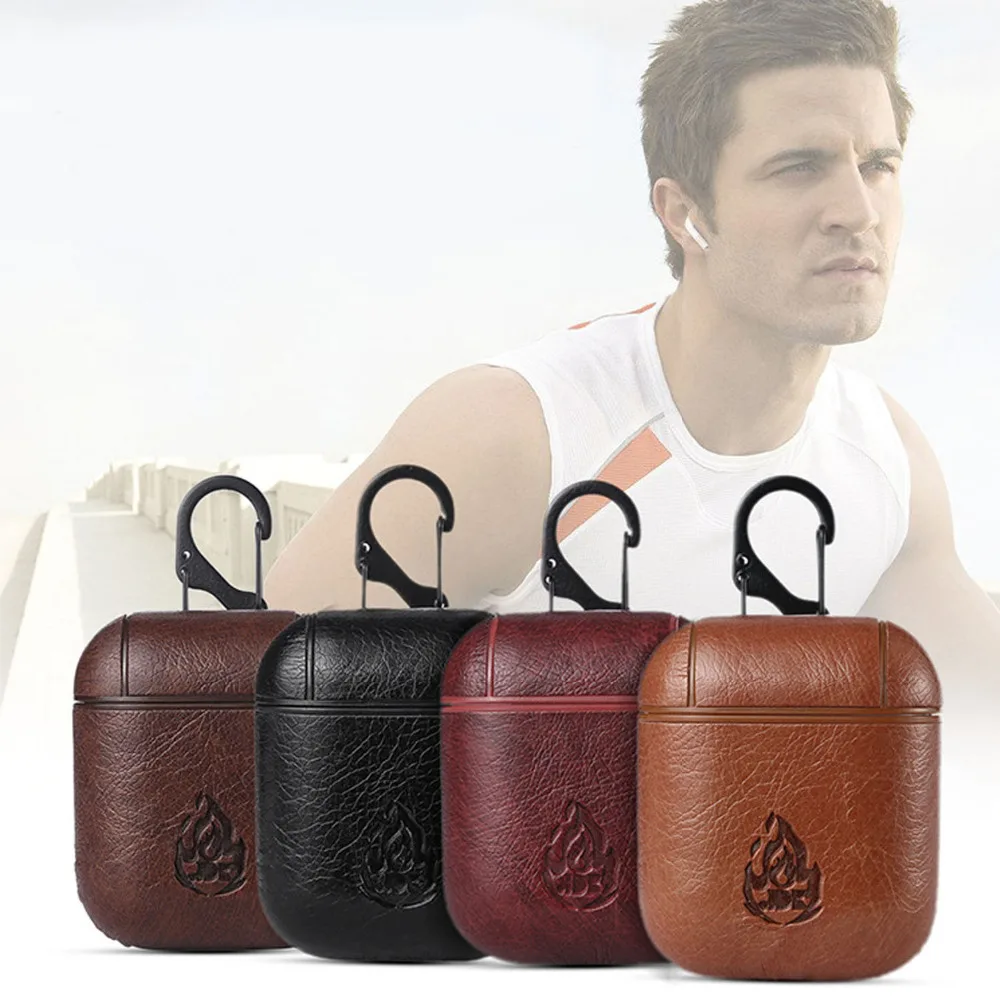 

Vococal Carrying Case Cover Sleeve Pouch Box Holder for Apple Airpods Air Ear Pods Buds Wireless Earphone Headphone