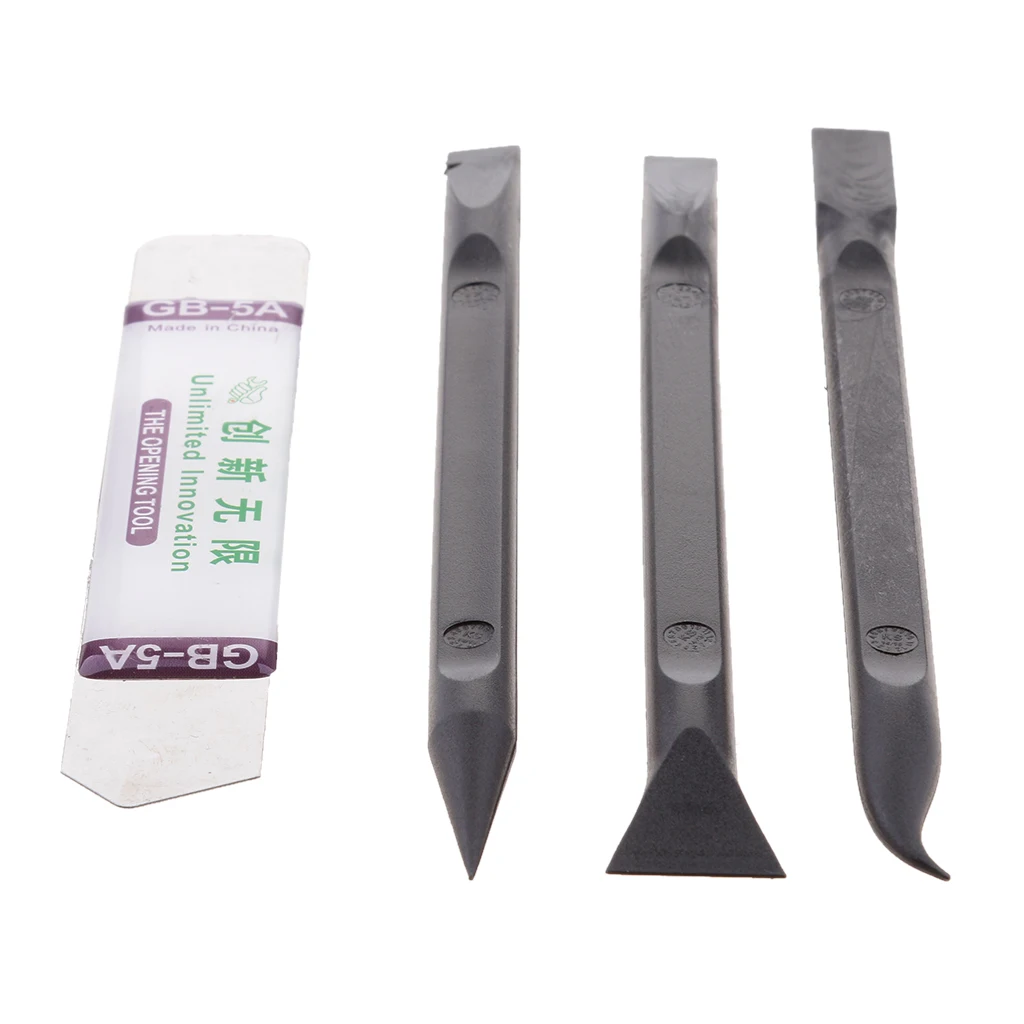 4 in 1 Universal Black Stick Opening Pry Metal Spudger Tool Kit for iPhone iPad HTC Disassemble Kit