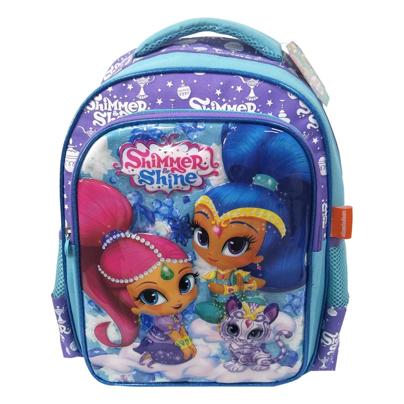 

Children Learn Toy Beautiful Girl Backpack Shimmer And Shine Children Study Stationery Backpack Glittering