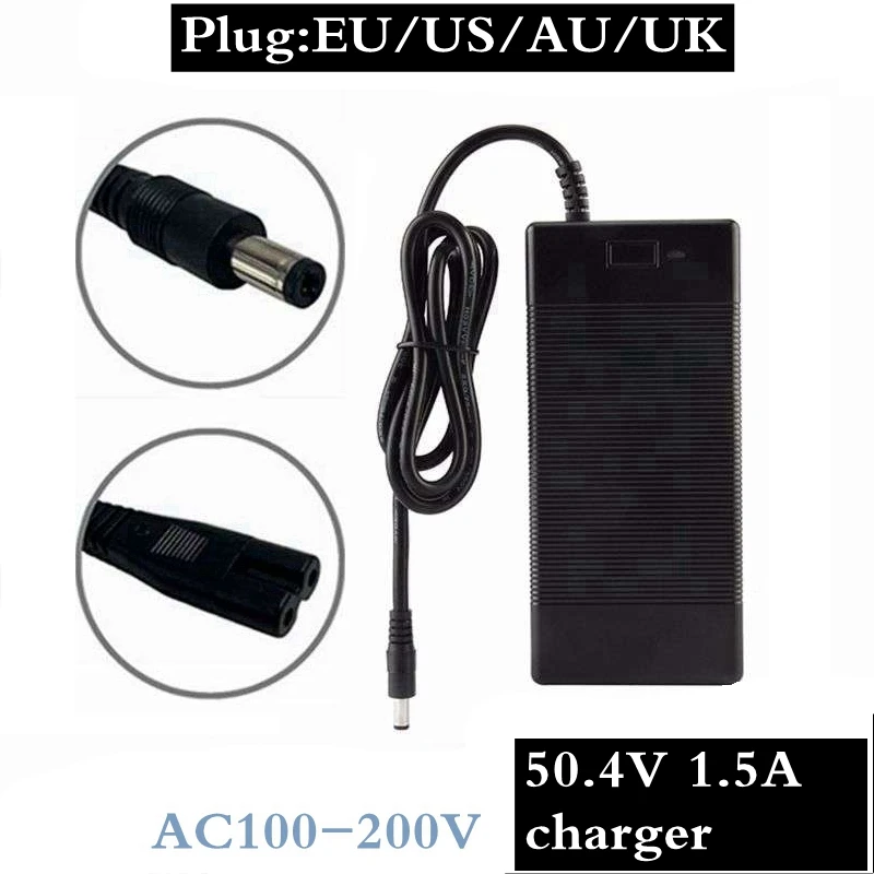 

charger 50.4V 1.5A lithium li-ion charger for 12S lithium battery pack + the lowest price of50.4V1.5A the same charger
