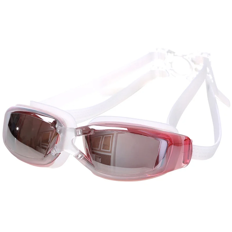 Профессиональные взрослые большие рамки покрытие Водонепроницаемый Анти-туман УФ Защита очки для плавания Очки для плавания Пляж Бассейн
